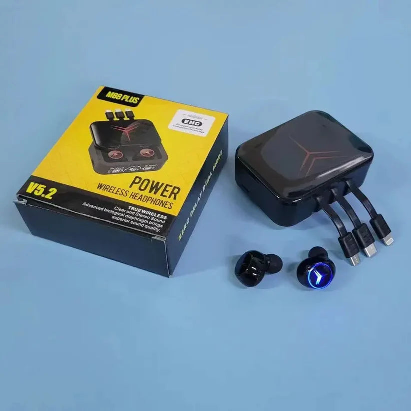 Power Bank con auriculares integrados