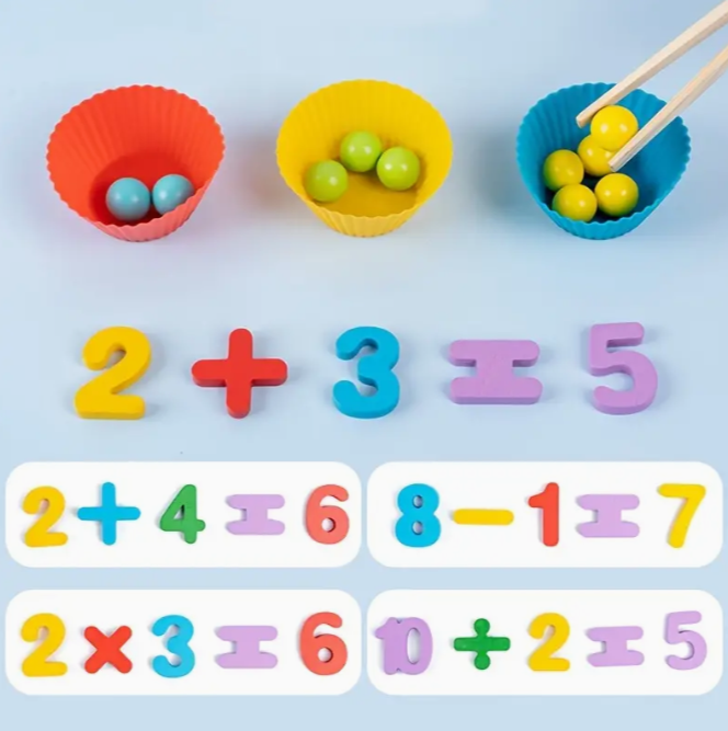 Juego de matemáticas Montessori Infantil