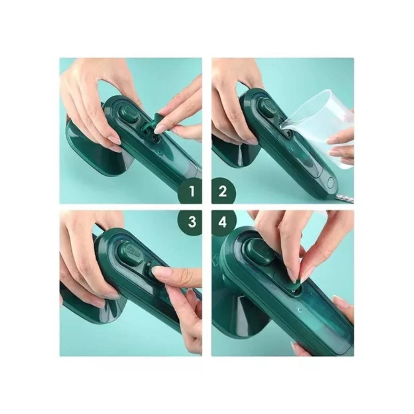 Mini plancha a vapor portátil