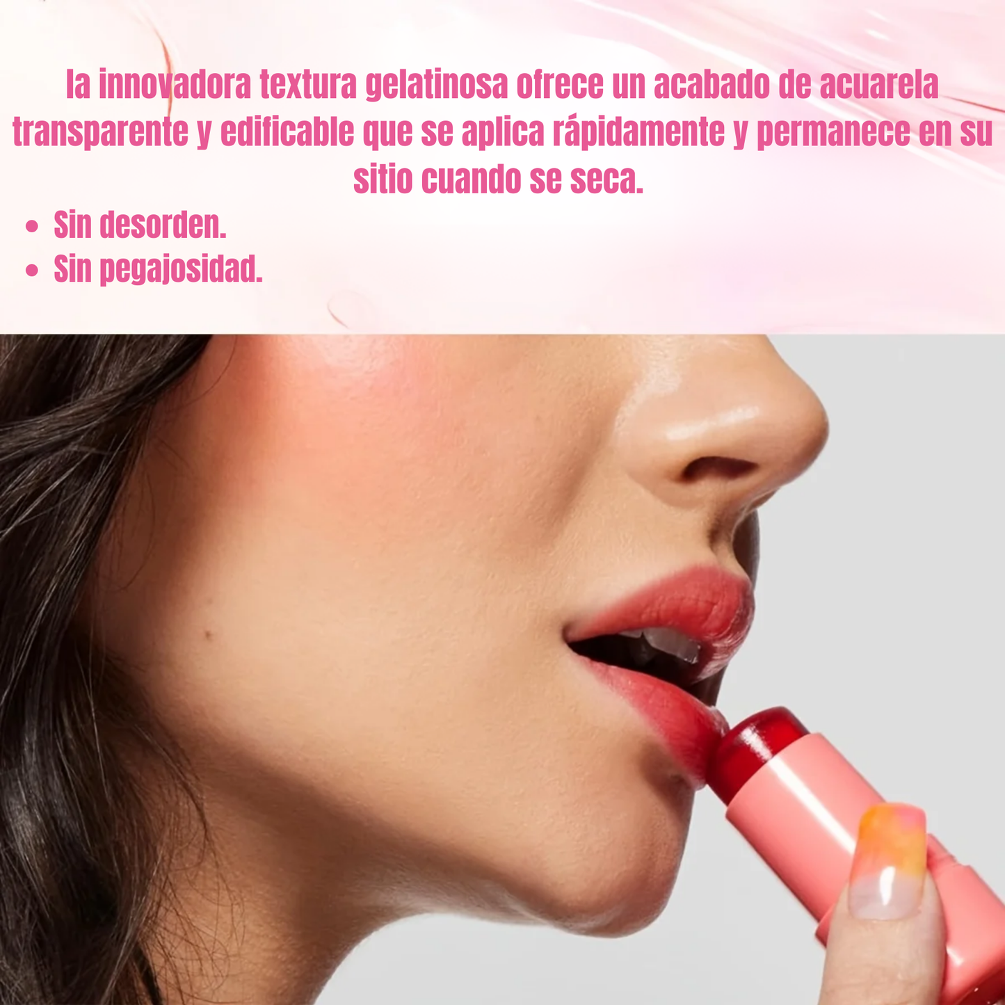 Tinta doble función para labios y mejillas
