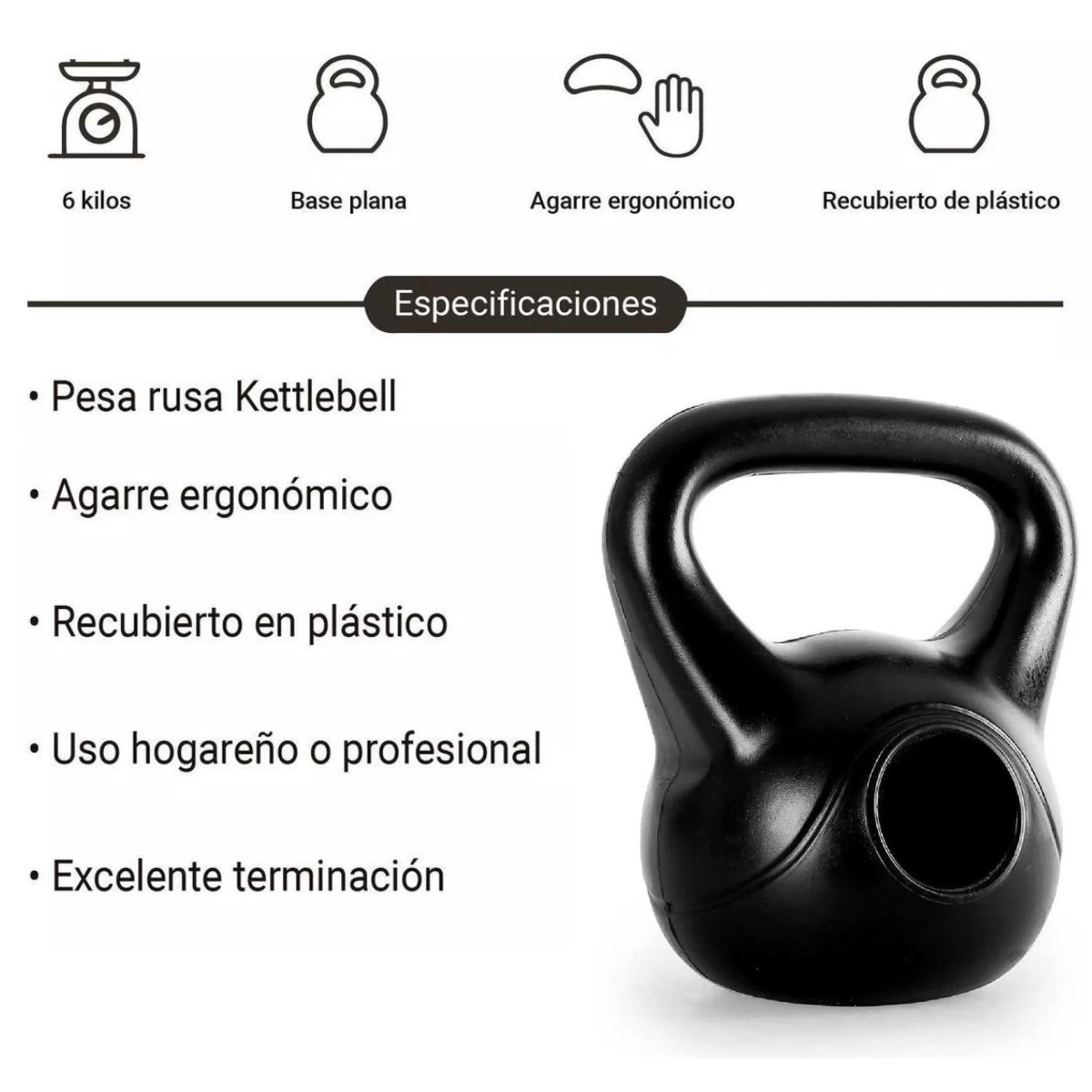 Pesa Rusa de 10 Kg Fitness