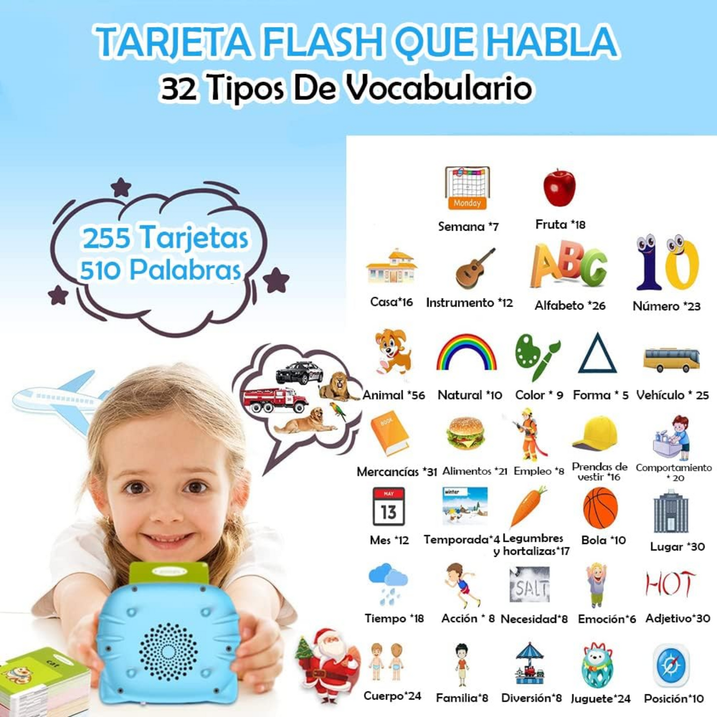 Juguete de aprendizaje para niños español/ingles