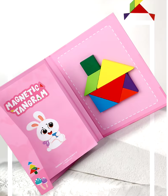 Libro Tangram imantado Montessori