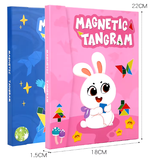 Libro Tangram imantado Montessori