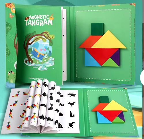 Libro Tangram imantado Montessori