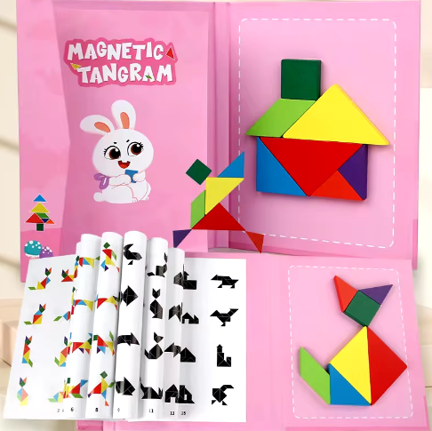 Libro Tangram imantado Montessori