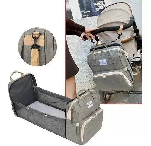 Mochila 3 en 1 cuna y pañalera