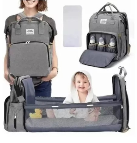 Mochila 3 en 1 cuna y pañalera