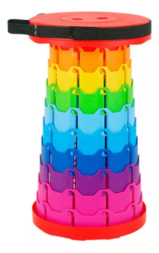 Taburete plegable portátil de plástico