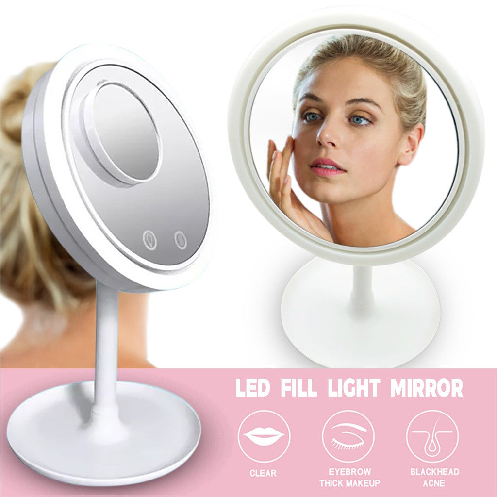 Espejo Led 3 en 1 con aumento y ventilador