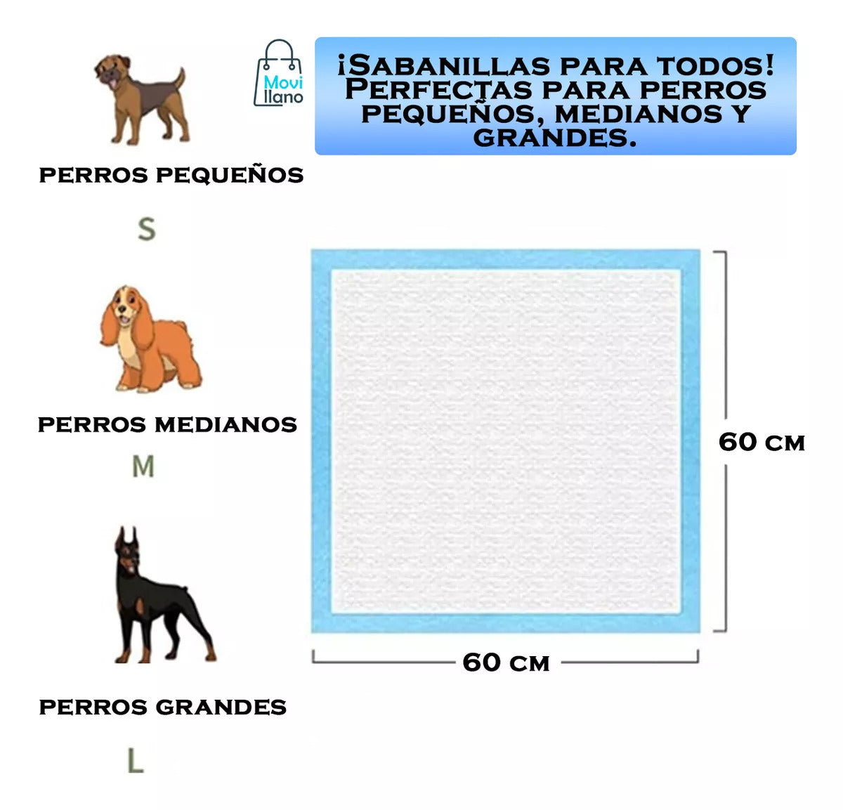 40 Pañales tipo sabanilla para Mascotas