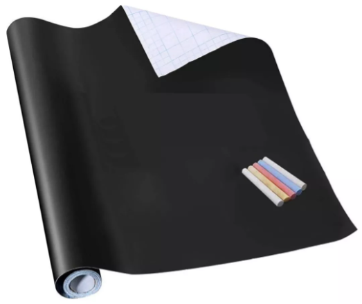 Pizarra adhesiva + tizas