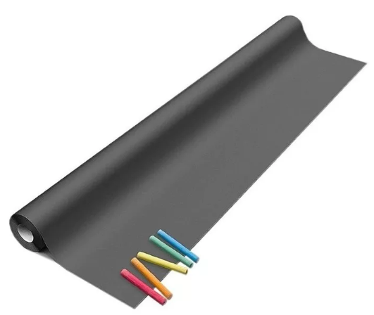 Pizarra adhesiva + tizas