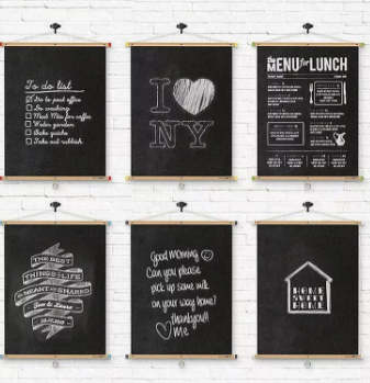 Pizarra adhesiva + tizas