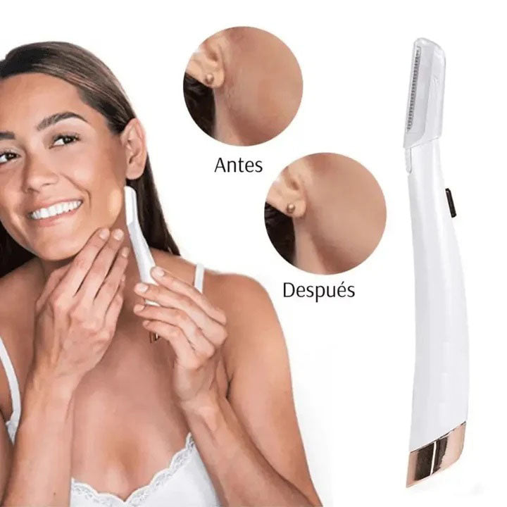 Depiladora y exfoliadora facial mujer