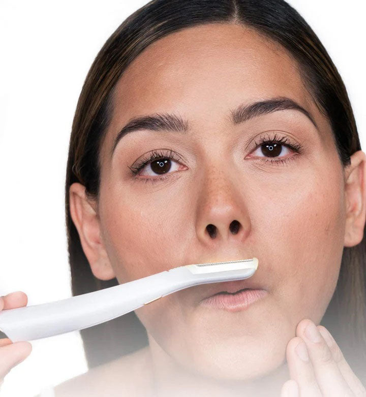 Depiladora y exfoliadora facial mujer