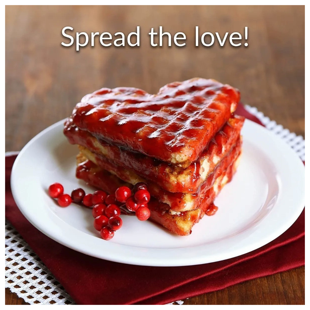 Waflera con forma de Mini Corazón