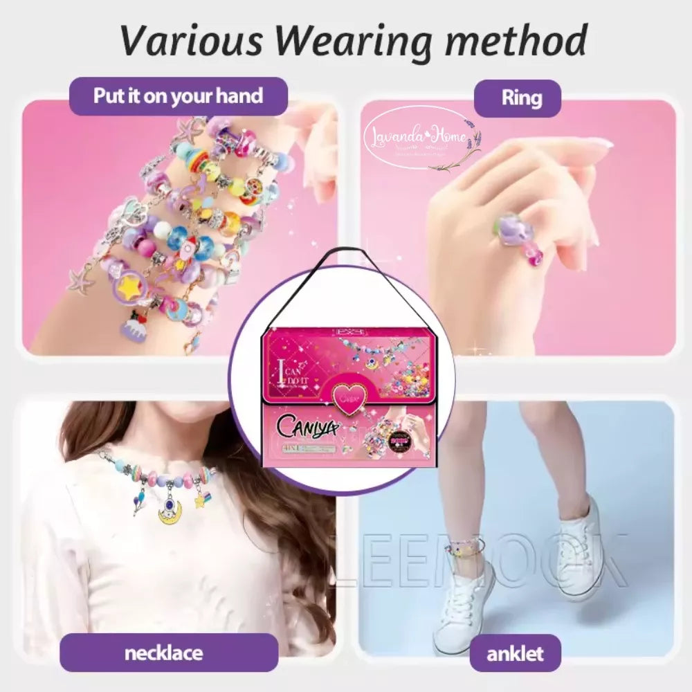 Set pulseras y joyas infantil